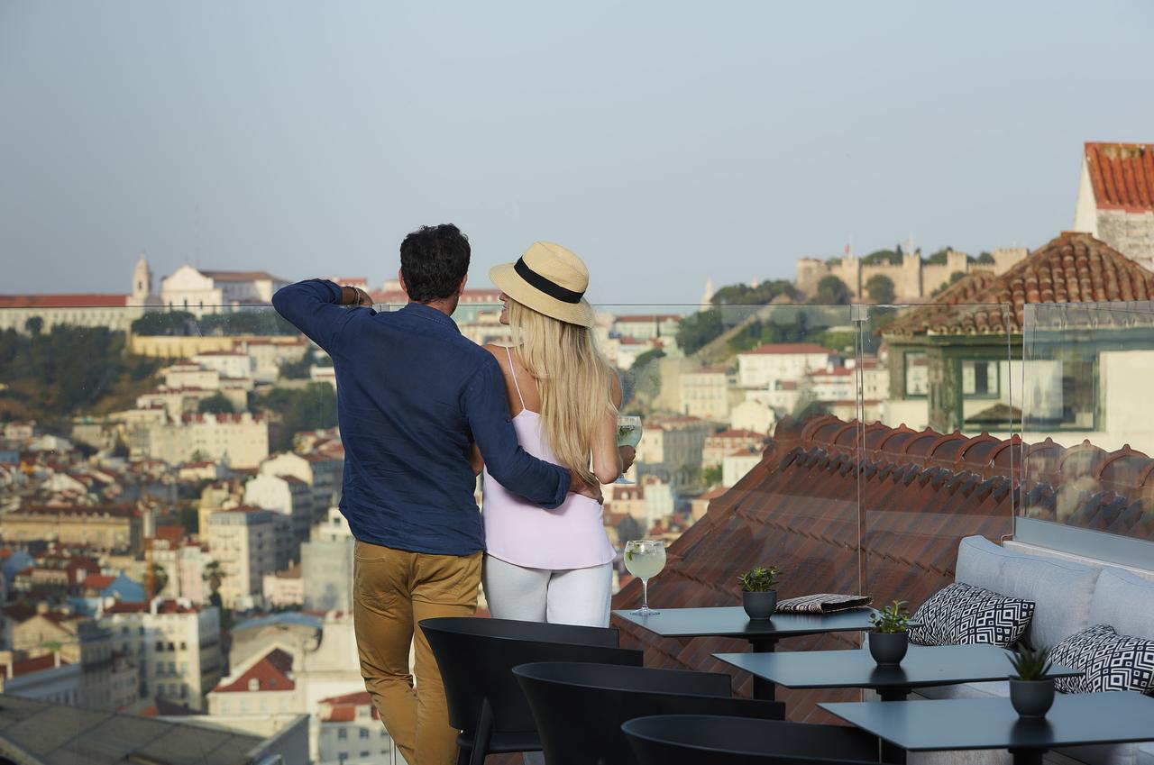 The Lumiares Hotel & Spa - Small Luxury Hotels Of The World Lisboa Eksteriør bilde View from the rooftop